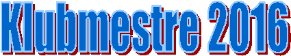 Klubmestre 2016

